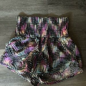 Free People Colorful Patterned Women's Shorts Fitness